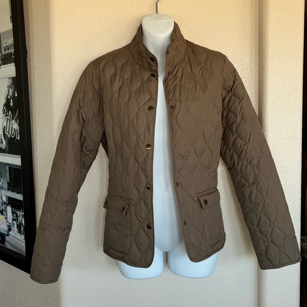 Eddie Bauer Brown Quilted Utility Jacket